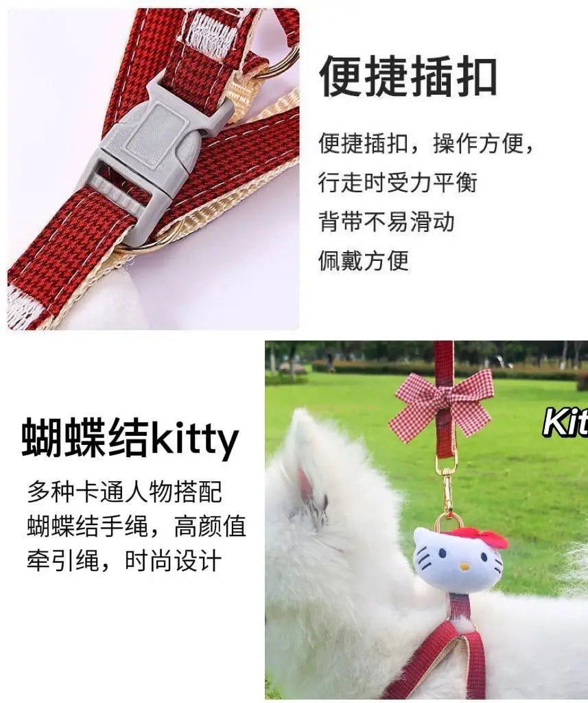 Sanrio Hello Kitty | Kuromi | My Melody Pet Leash – Kawaii Style for Your Furry Friend