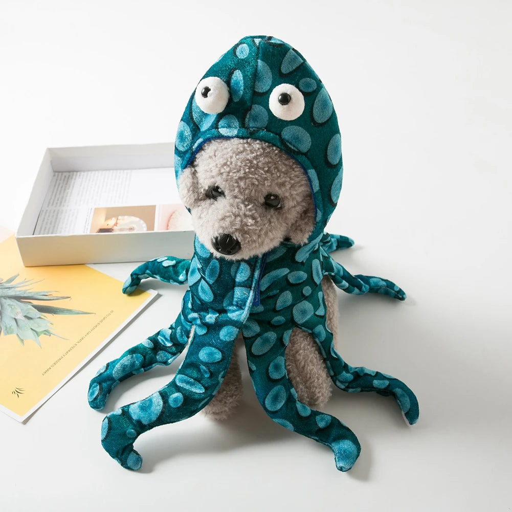 Funny Octopus Halloween Costume for Dogs & Cats – Pet Cosplay Outfit for Parties and Holidays