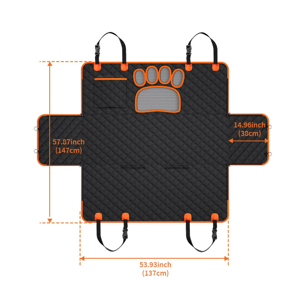 Waterproof Dog Car Seat Cover | Hammock & Rear Seat Protector for Small, Medium & Large Dogs