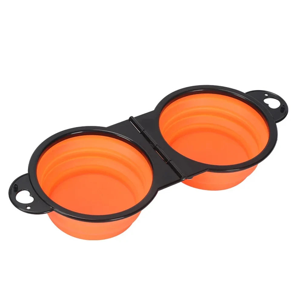 2-in-1 Collapsible Dog Travel Bowl | Portable Food & Water Bowls for Pets
