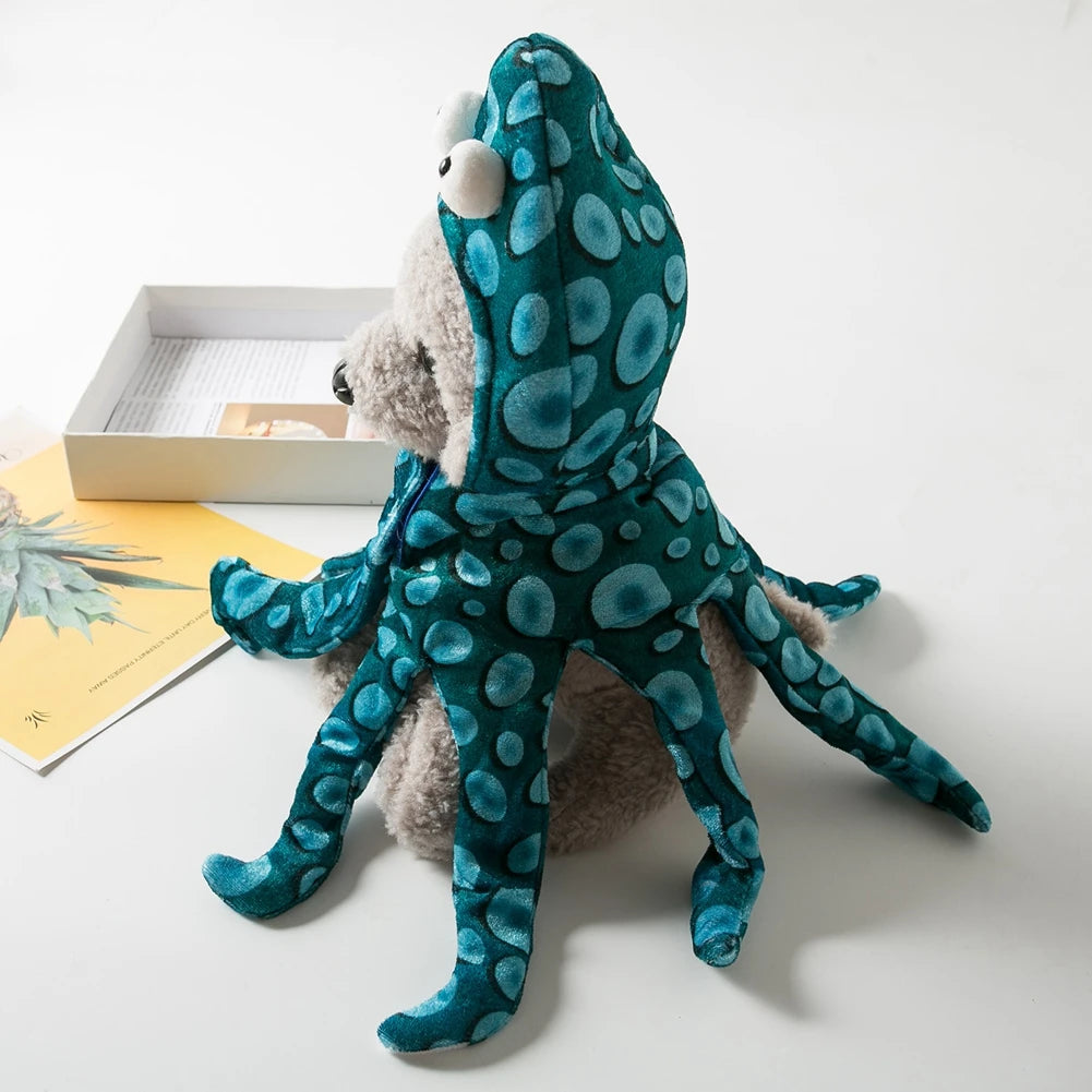 Funny Octopus Halloween Costume for Dogs & Cats – Pet Cosplay Outfit for Parties and Holidays