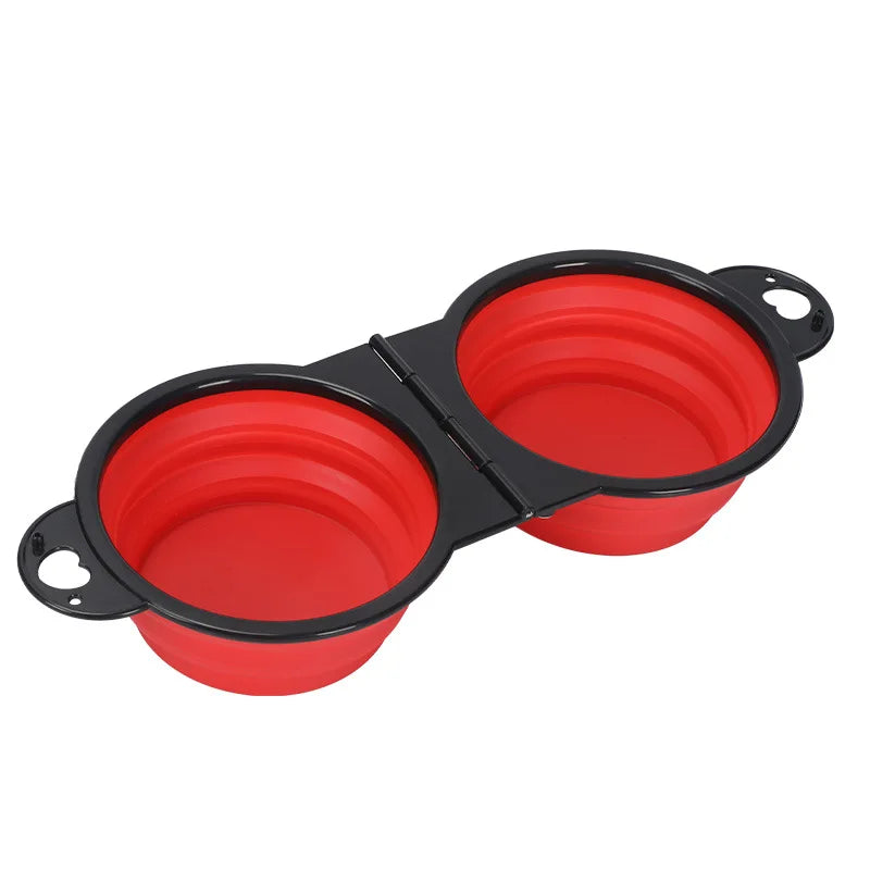 2-in-1 Collapsible Dog Travel Bowl | Portable Food & Water Bowls for Pets