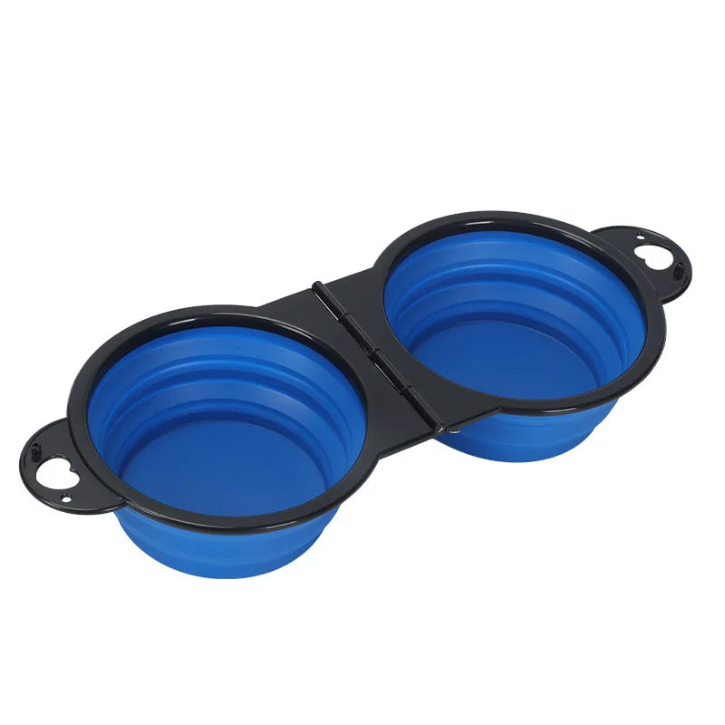 2-in-1 Collapsible Dog Travel Bowl | Portable Food & Water Bowls for Pets