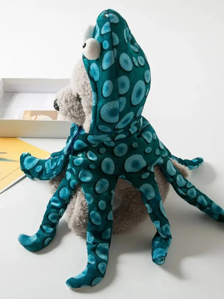 Funny Octopus Halloween Costume for Dogs & Cats – Pet Cosplay Outfit for Parties and Holidays