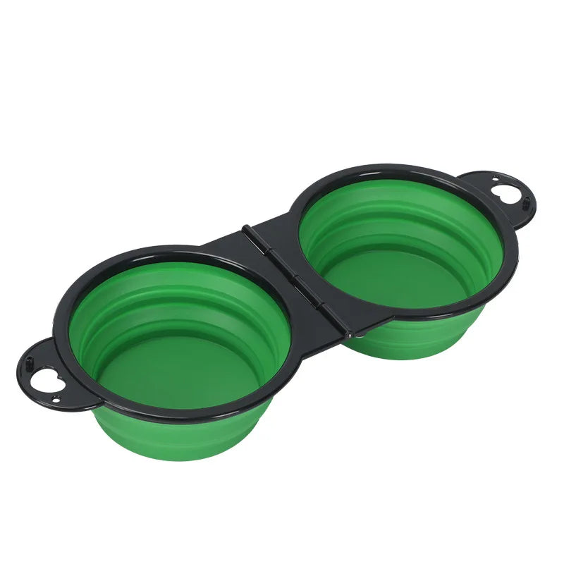 2-in-1 Collapsible Dog Travel Bowl | Portable Food & Water Bowls for Pets