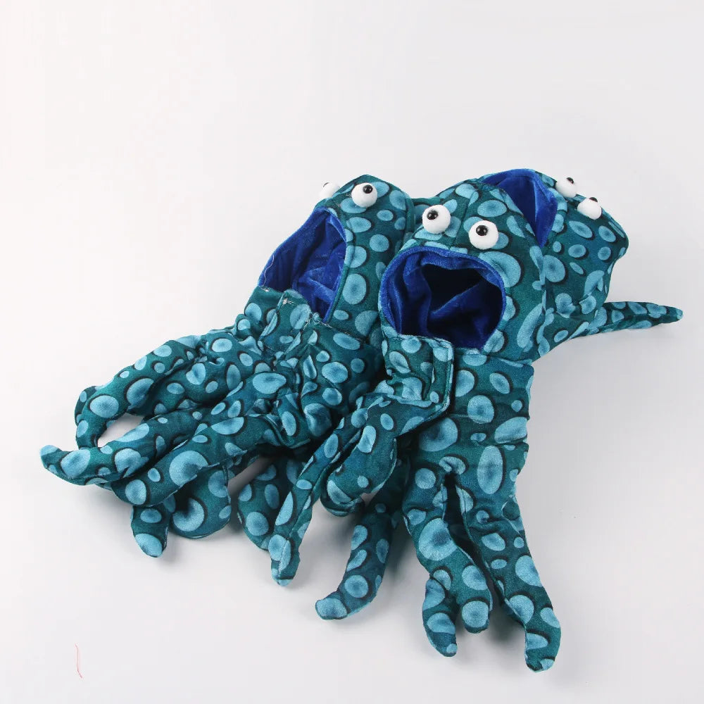 Funny Octopus Halloween Costume for Dogs & Cats – Pet Cosplay Outfit for Parties and Holidays