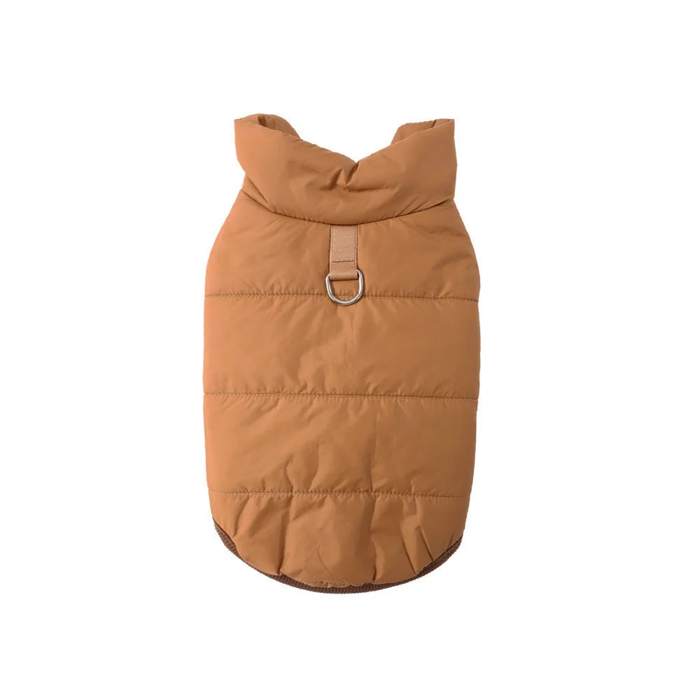 Reversible Winter Dog Jacket – Fleece-Lined Coat for Small & Large Breeds