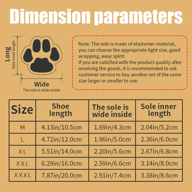 Winter Dog Boots – Waterproof, Anti-Slip & Cozy Paw Protection
