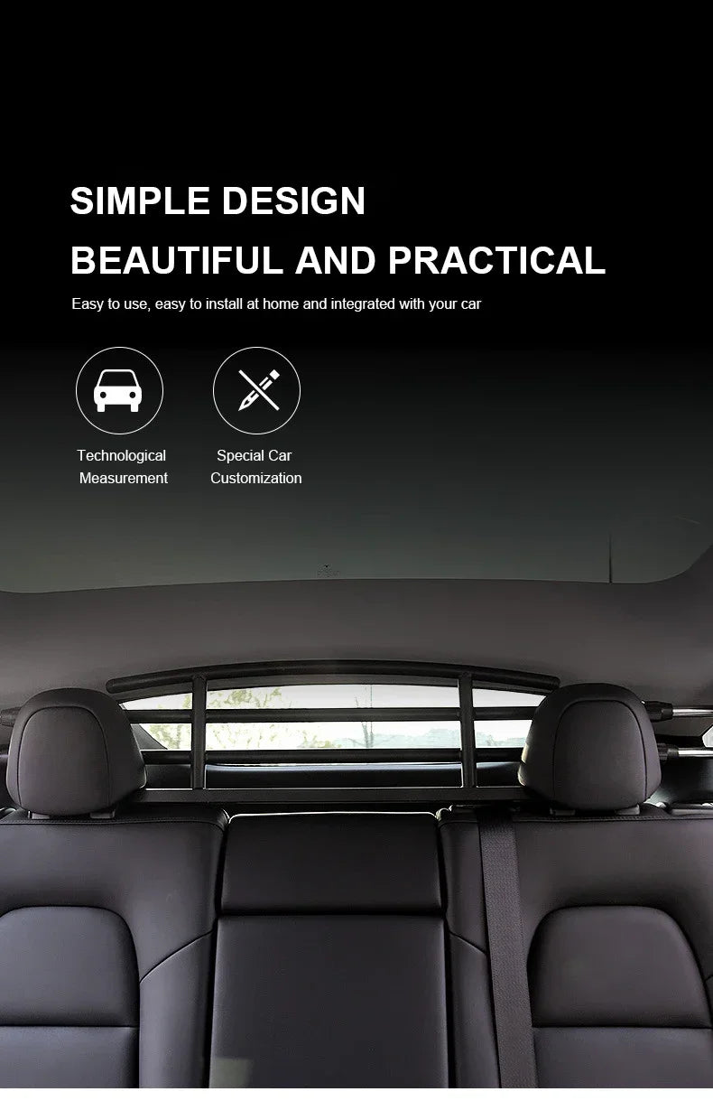 Barandilla para mascotas en el maletero del Tesla Model Y, barrera para perros, barandilla para mascotas a bordo en el maletero, valla para mascotas en el asiento trasero, accesorios para el coche Model Y 2024