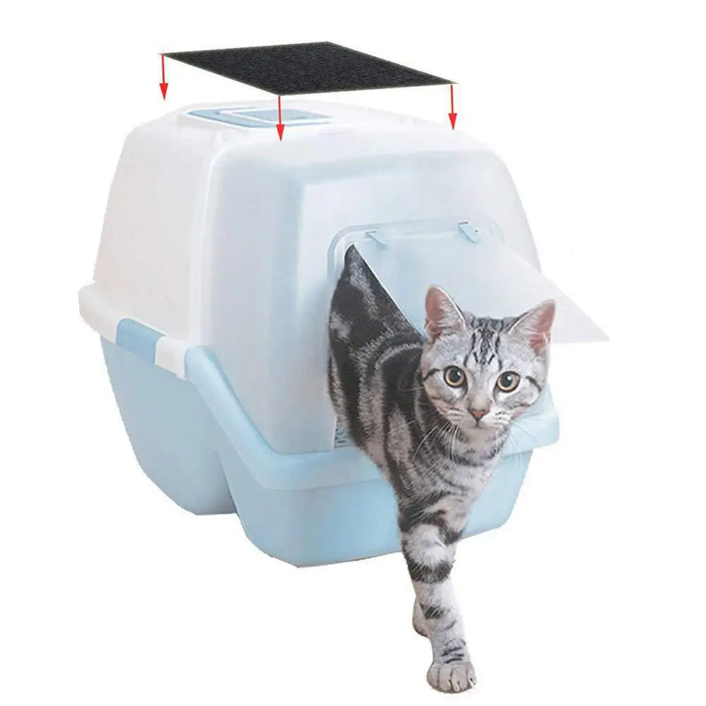 PCS6PCS Filtros de carbón activado Cajas de arena para gatos Filtro de carbón Bandejas de arena para gatos Filtros para cajas de arena y bandejas para gatos