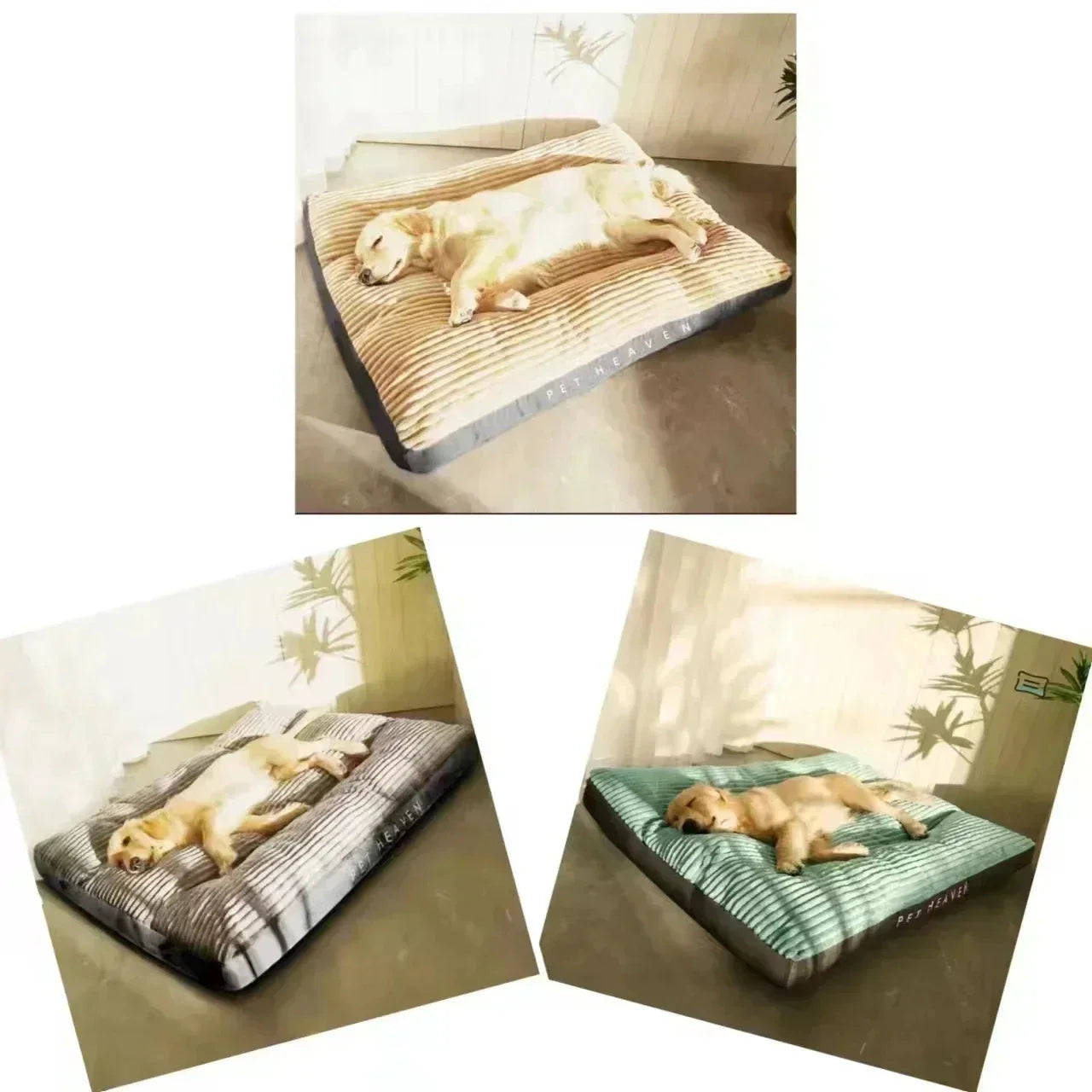 Washable Corduroy Dog Bed | Deep Sleep Cushion for Small to Large Dogs