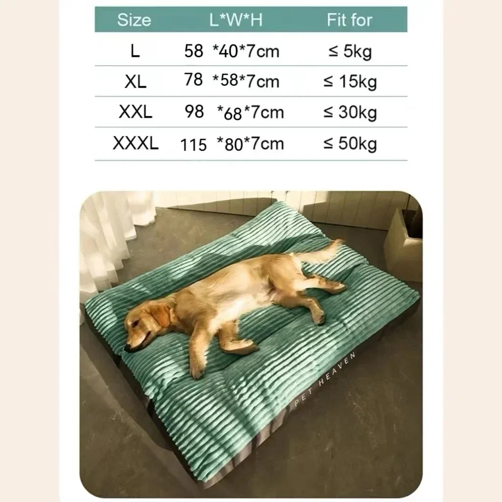 Washable Corduroy Dog Bed | Deep Sleep Cushion for Small to Large Dogs
