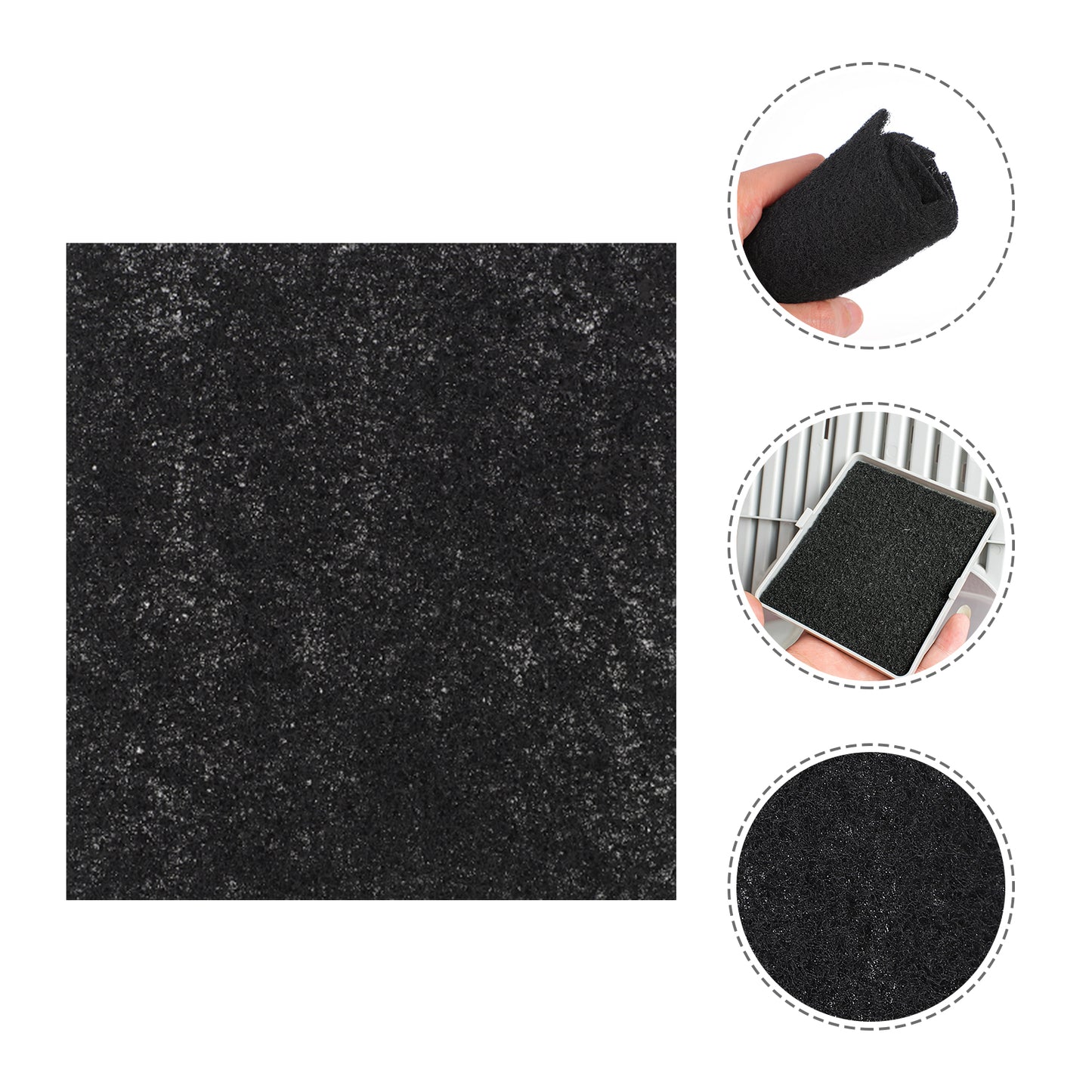 24pcs Activated Carbon Cat Litter Filter Pads – Odor Eliminator for Fresh and Clean Air