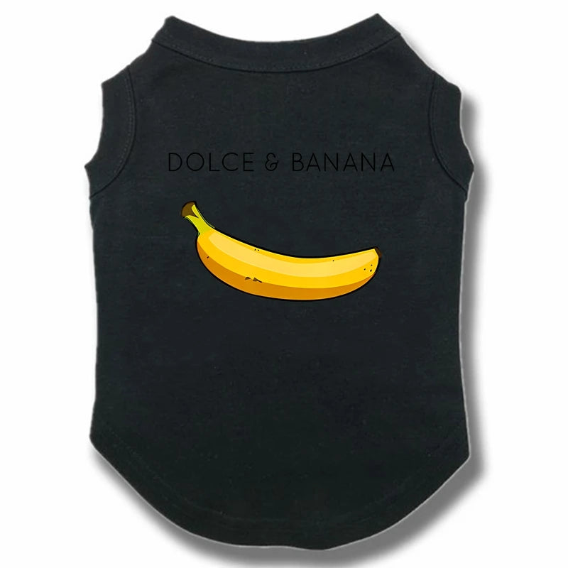DOLC&BANANA Pet T-Shirt – Lightweight Summer Vest for Small Dogs & Cats