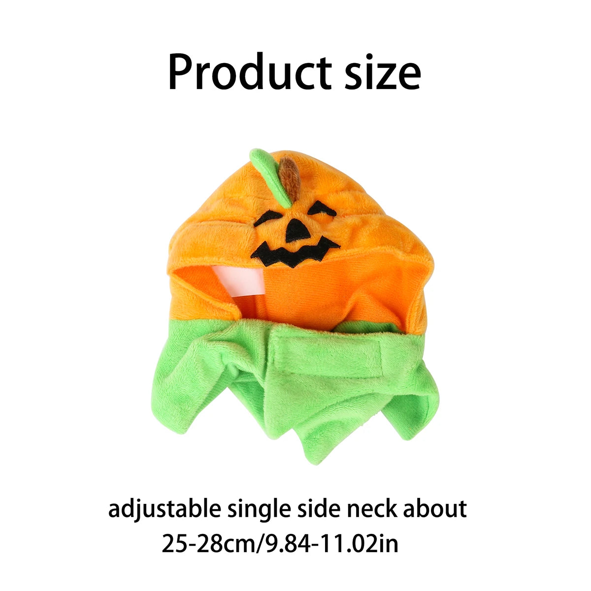 Halloween Pumpkin Hat for Cats & Small Dogs – Adjustable Festive Costume