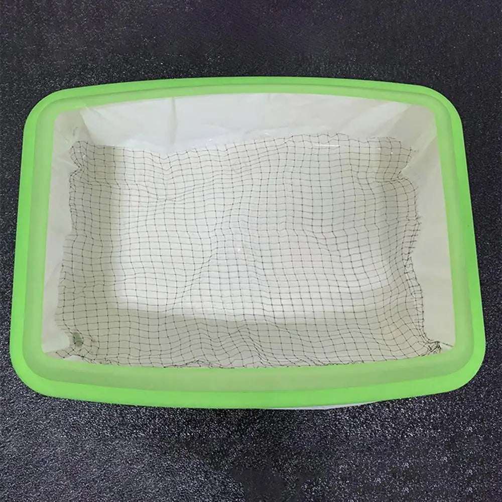 10pcs Reusable Cat Litter Box Liners – Durable Sifting Feces Filter Bags with Drawstring Design