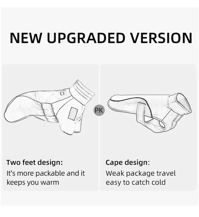 Chaqueta de invierno para perros grandes: cálida, impermeable y resistente al viento para proteger a tu mascota
