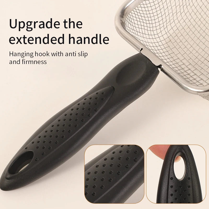 Stainless Steel Cat Litter Scoop – Fine Mesh Sifter for Reptile Sand & Pet Bedding Cleanup