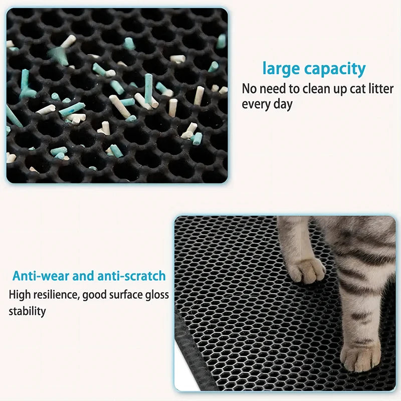 EVA Double Layer Cat Litter Pad - Waterproof, Non-Slip, and Easy to Clean
