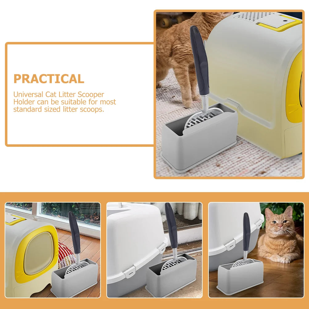 Universal Cat Litter Scoop Holder – Durable Storage Stand for Litter Scooper