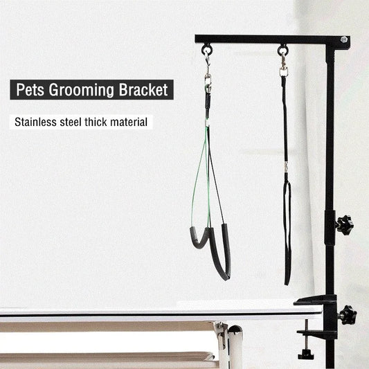 Foldable Pet Grooming Bracket – Adjustable Grooming Table Arm Support