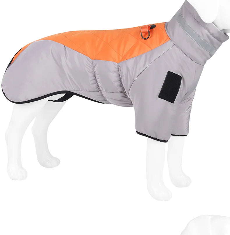Chaqueta de invierno para perros grandes: cálida, impermeable y resistente al viento para proteger a tu mascota