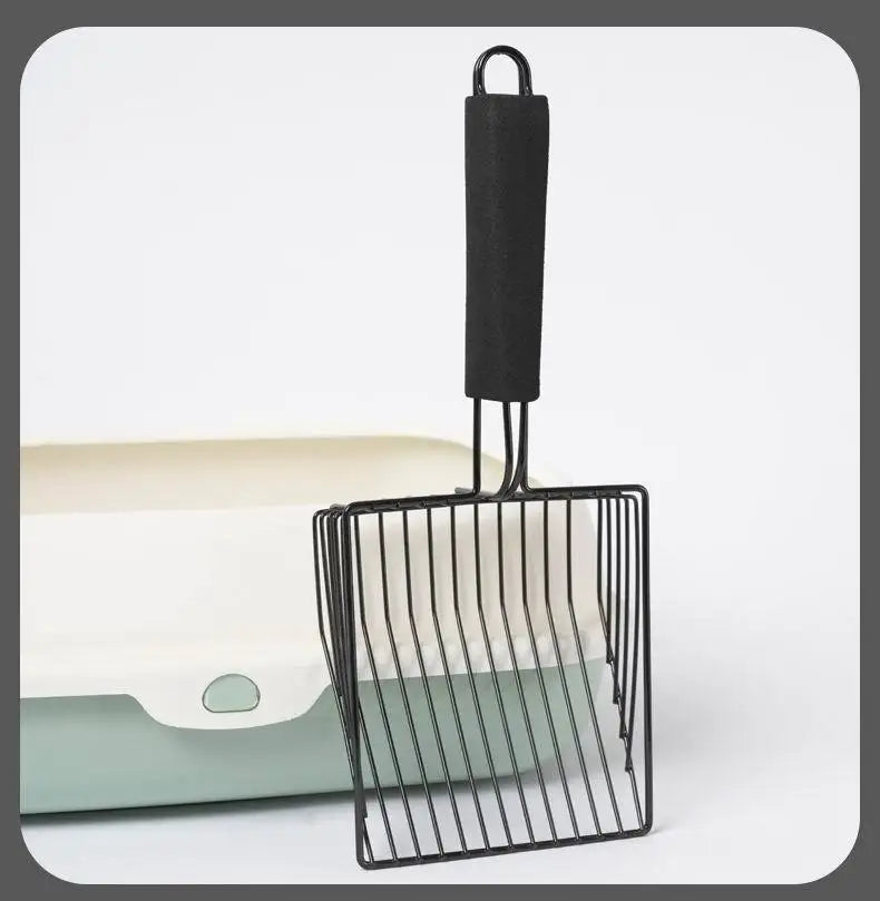 Stainless Steel Cat Litter Scoop – Durable Shovel with Comfortable Handle for Easy Cleaning