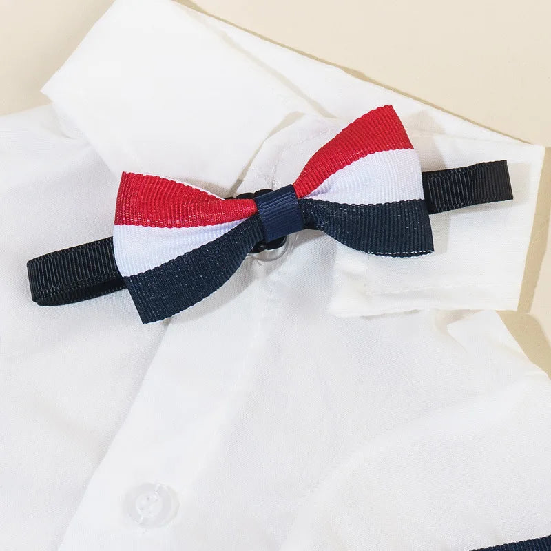 Bow Tie Pet Shirt – Stylish Summer Suit for Small & Medium Dogs and Cats (XS-XL)