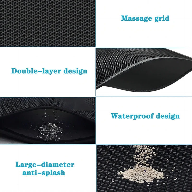 EVA Double Layer Cat Litter Pad - Waterproof, Non-Slip, and Easy to Clean