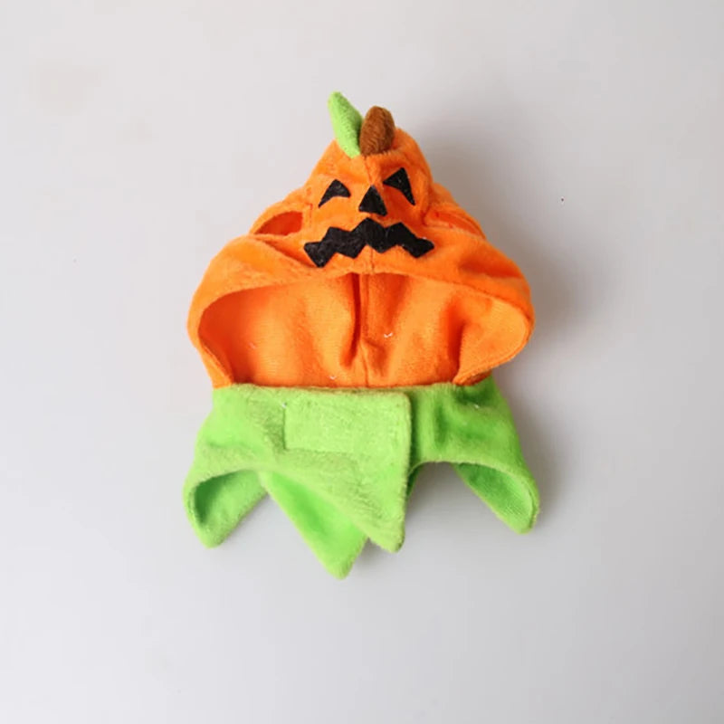 Halloween Pumpkin Hat for Cats & Small Dogs – Adjustable Festive Costume