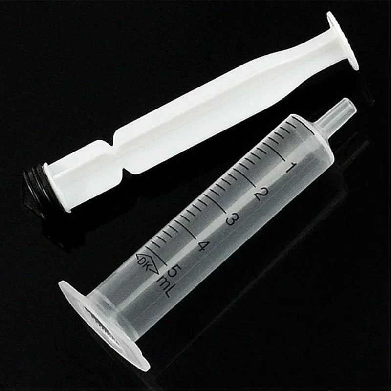 10pcs Disposable 5ml Plastic Syringes – No Needle, Ideal for Lab Use, Nutrient Measuring, and Small Pet Feeding