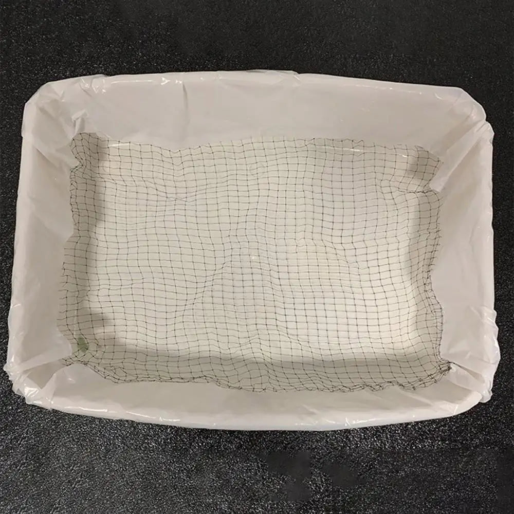 10pcs Reusable Cat Litter Box Liners – Durable Sifting Feces Filter Bags with Drawstring Design