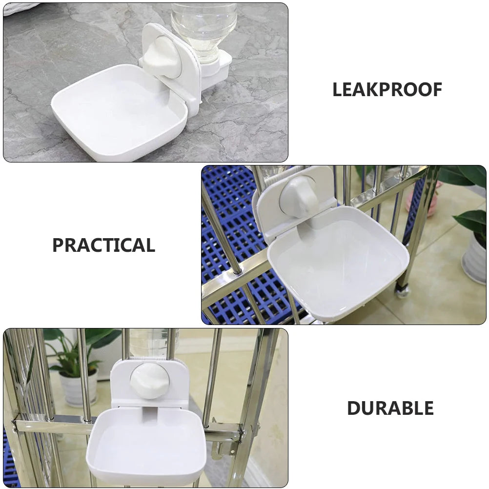 Comedero automático de agua para conejos: dispensador antifugas con recipiente de plástico desmontable 