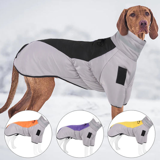 Large Dog Winter Jacket - Warm, Waterproof, and Windproof Protection for Your Pet