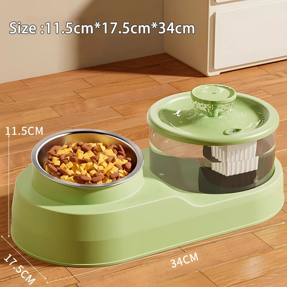Automatic Cat Water Fountain – Quiet 1L Circulating Pet Water Dispenser with Filtration System