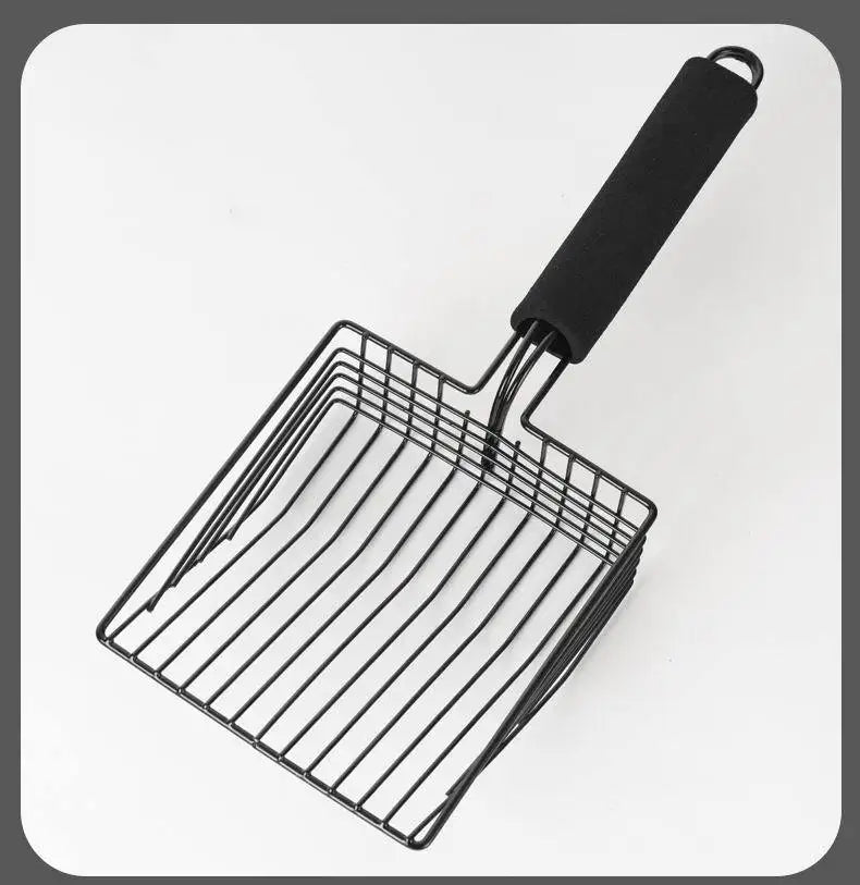 Stainless Steel Cat Litter Scoop – Durable Shovel with Comfortable Handle for Easy Cleaning