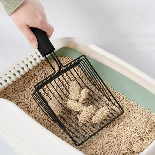 Stainless Steel Cat Litter Scoop – Durable Shovel with Comfortable Handle for Easy Cleaning