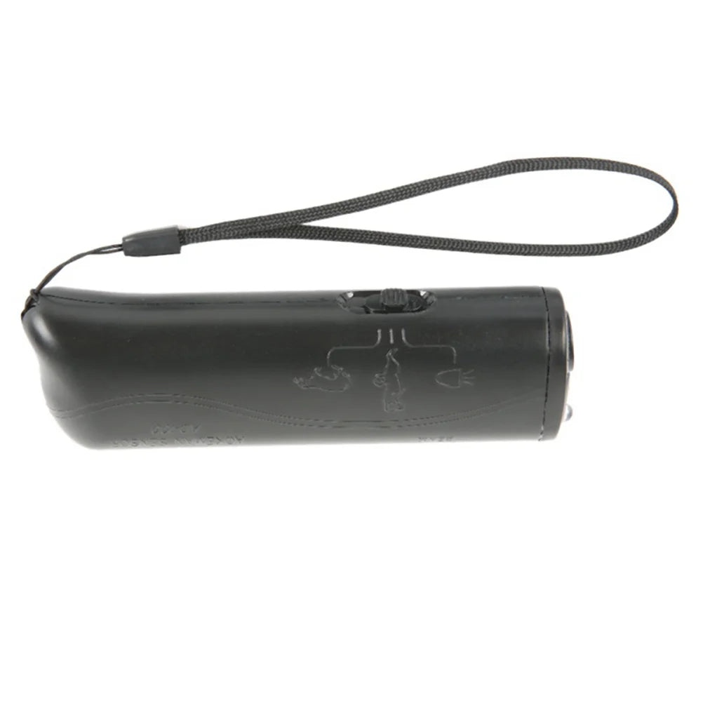 Ultrasonic Dog Repeller & Trainer – No Bark Control with LED Light Torch