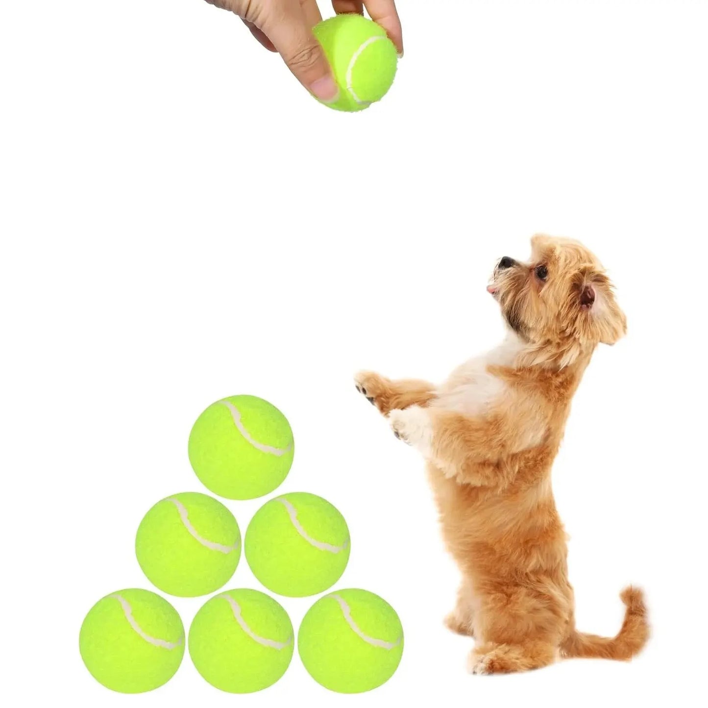Tennis Balls for Small Dogs – 2 Inch Size, Compatible with Automatic Ball Launchers (12-Pack)