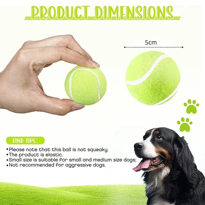 Tennis Balls for Small Dogs – 2 Inch Size, Compatible with Automatic Ball Launchers (12-Pack)