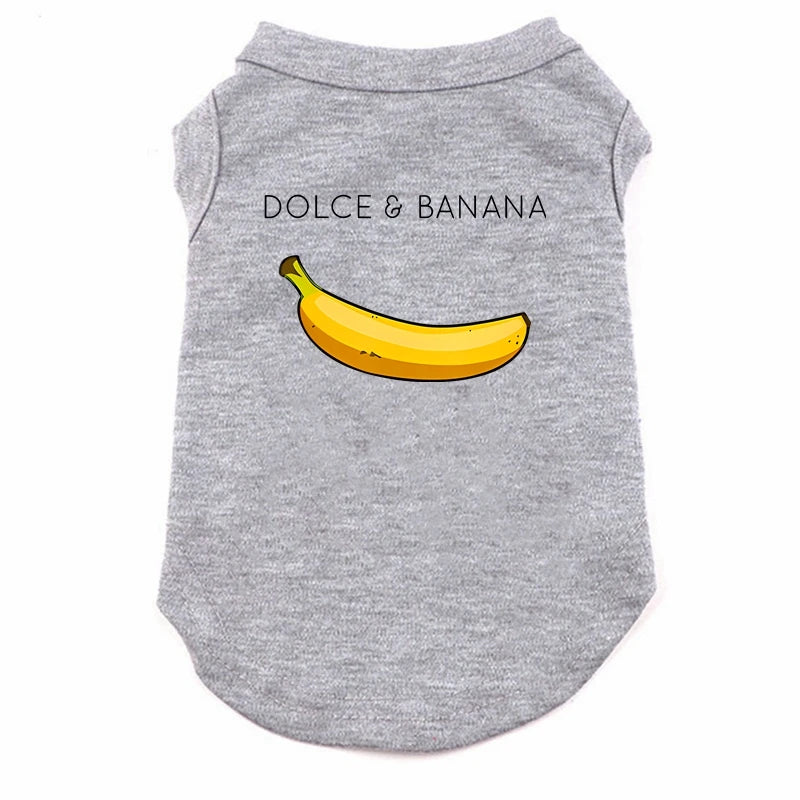 DOLC&BANANA Pet T-Shirt – Lightweight Summer Vest for Small Dogs & Cats