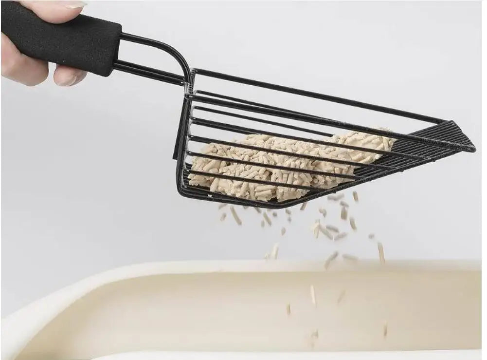Stainless Steel Cat Litter Scoop – Durable Shovel with Comfortable Handle for Easy Cleaning