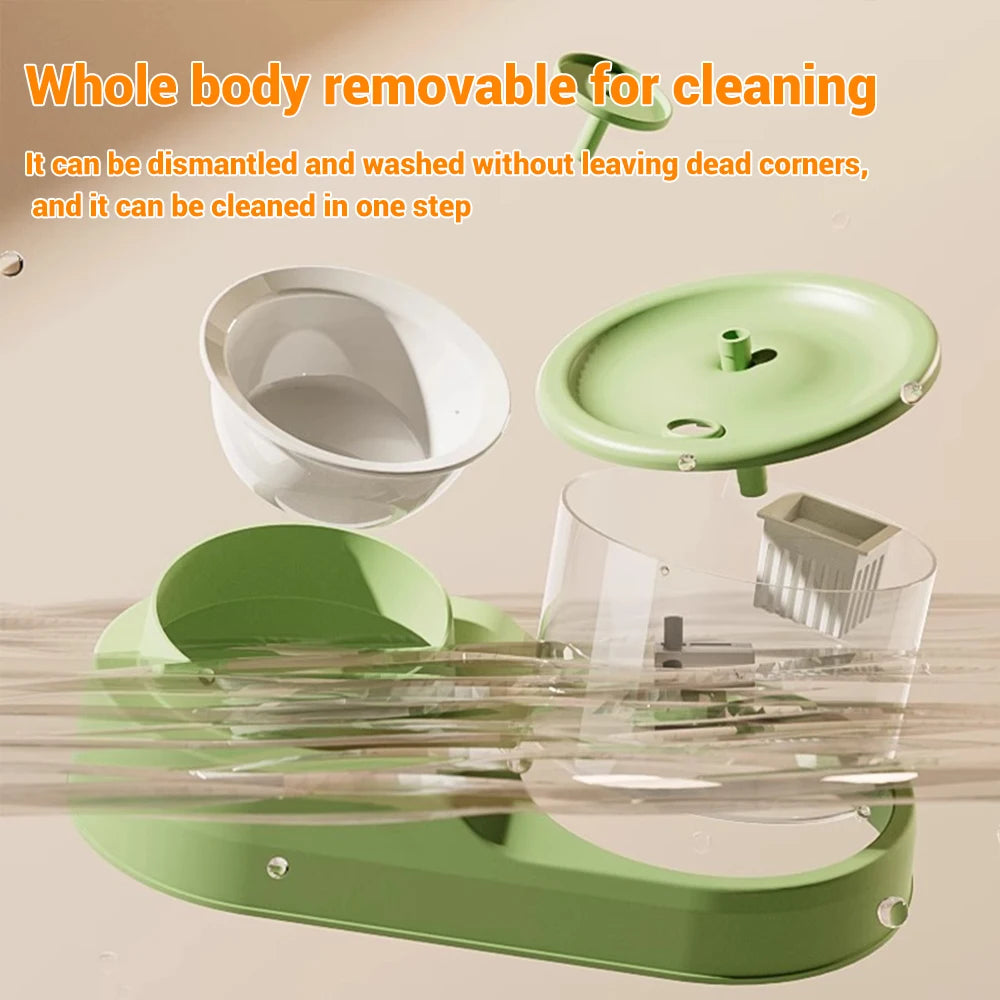 Automatic Cat Water Fountain – Quiet 1L Circulating Pet Water Dispenser with Filtration System