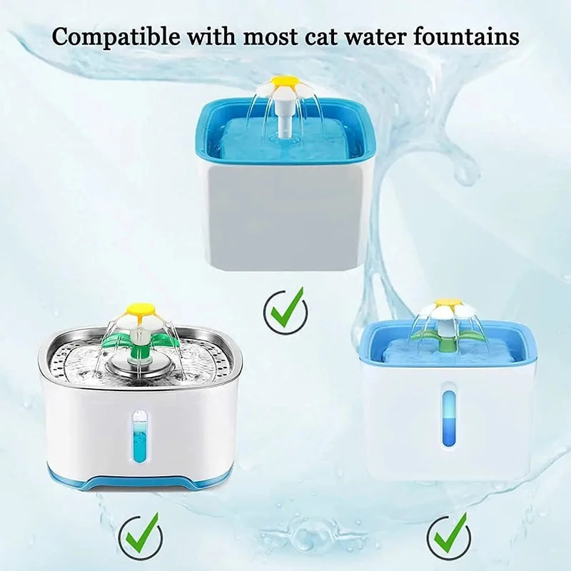 1/4pcs Pet Water Fountain Filters – Replacement Filters for Cat & Dog Water Dispensers