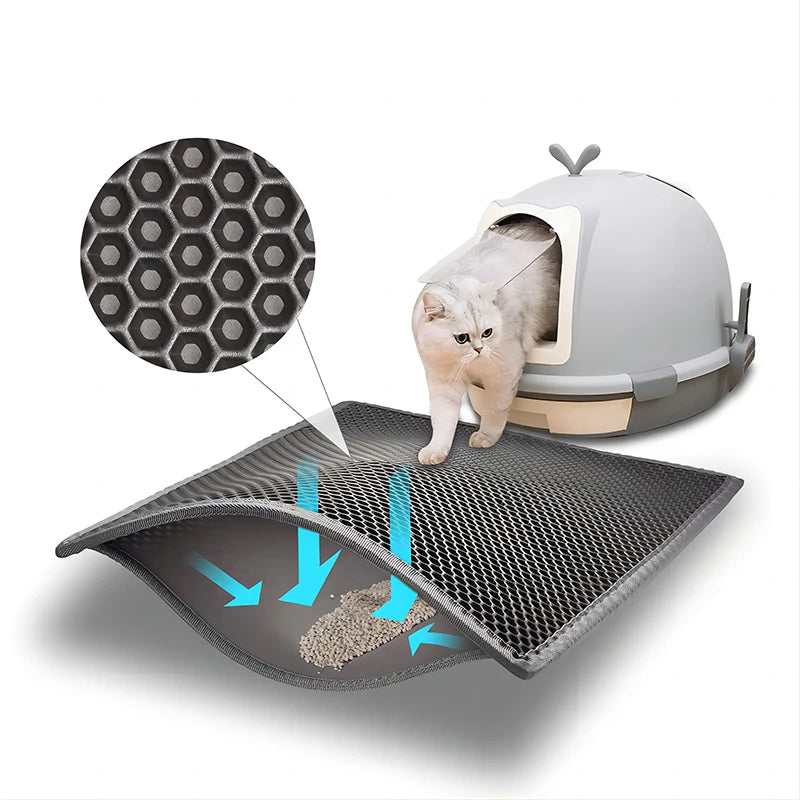 EVA Double Layer Cat Litter Pad - Waterproof, Non-Slip, and Easy to Clean