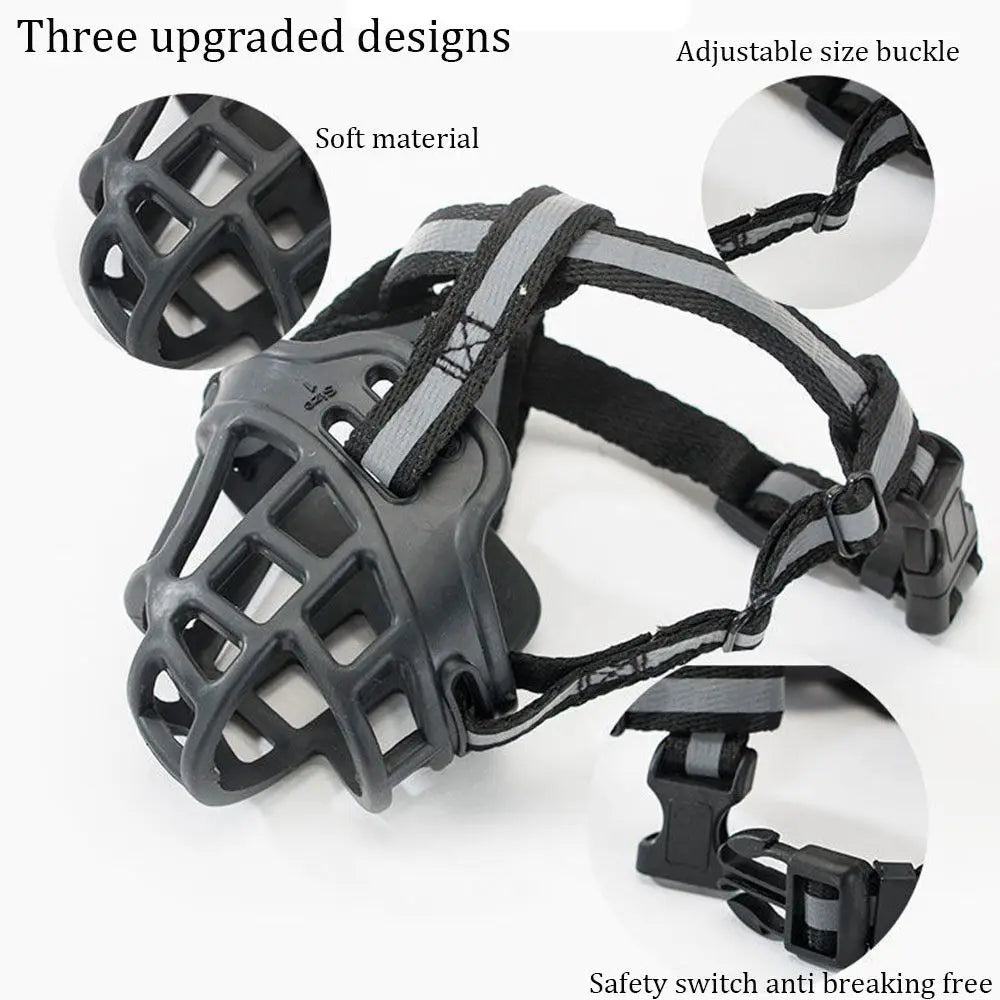 Silicone Dog Muzzle – Comfortable, Breathable, and Secure for All Dog Sizes