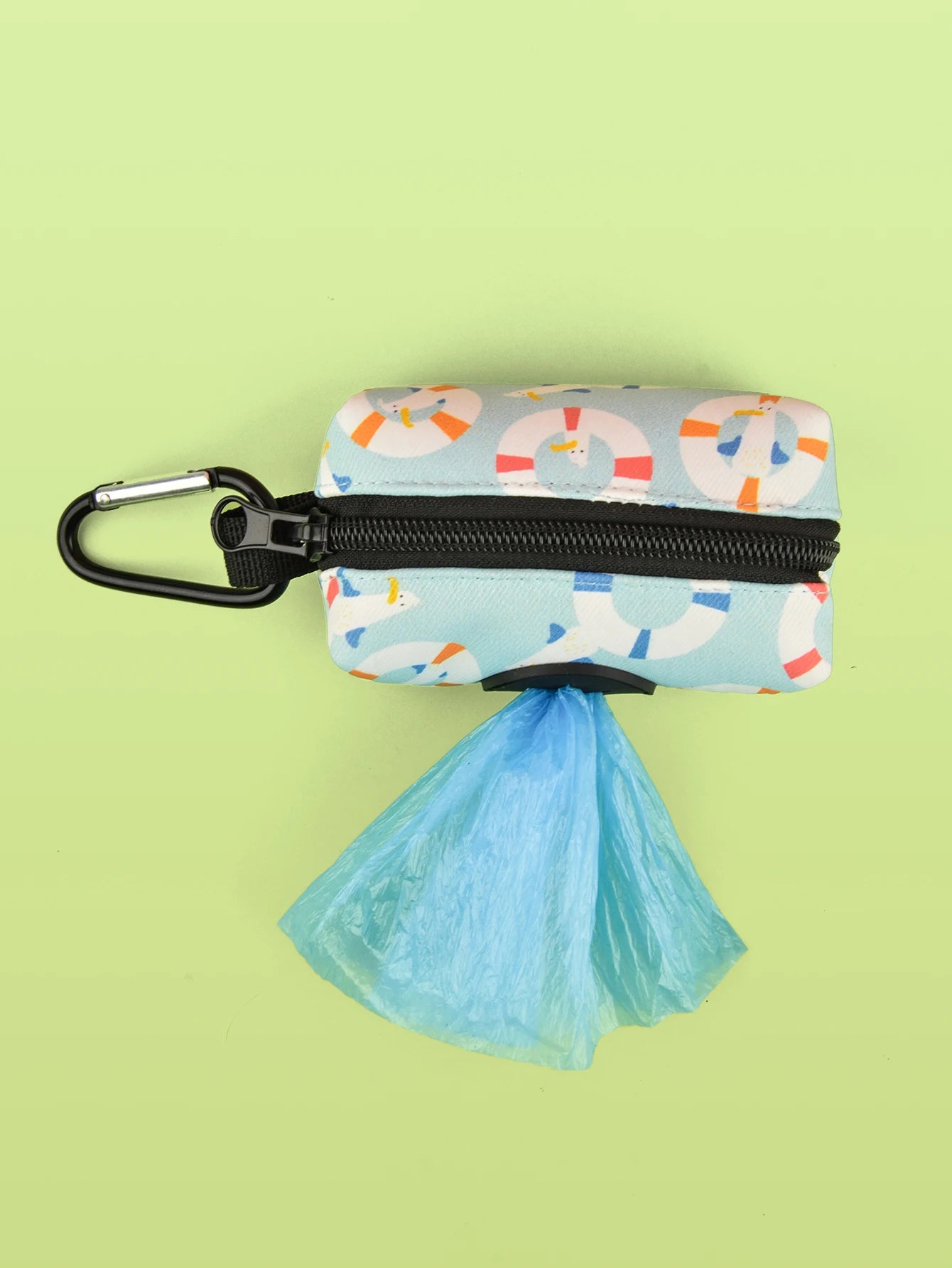 Soporte para bolsas de excrementos de mascotas con estampado de fantasía abstracta: dispensador elegante y práctico para paseos