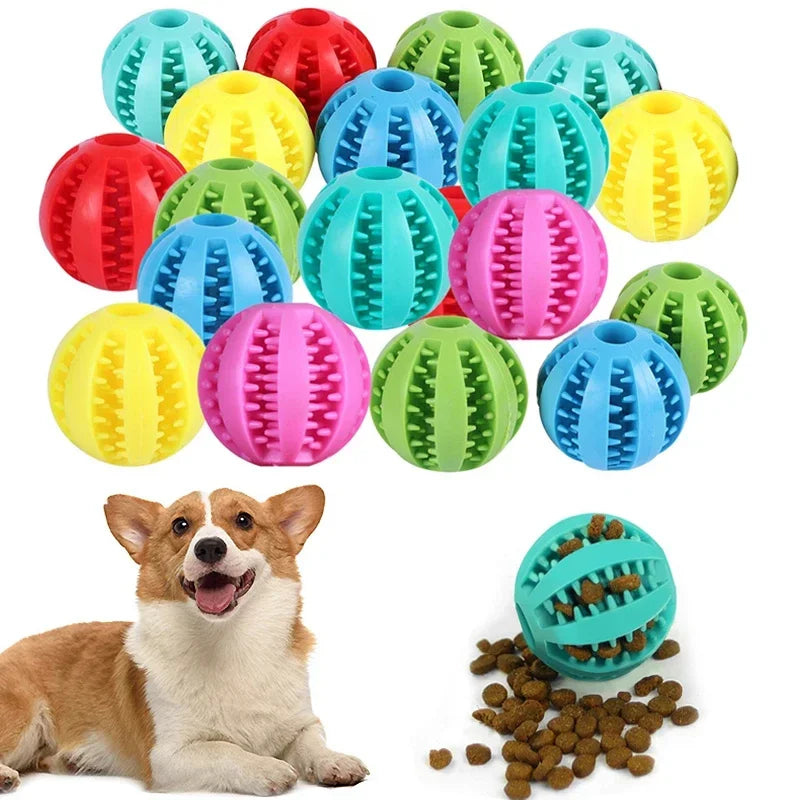 Indestructible Interactive Rubber Chew Ball for Dogs & Cats – 5CM