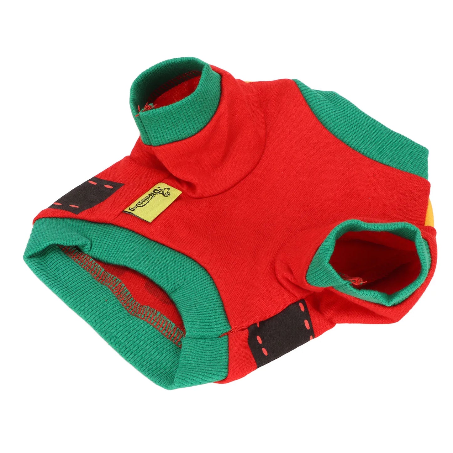 Soft & Stylish Santa's Helper Christmas Pet Shirt for Dogs & Cats – Cozy Winter Pet Clothes with Candy Print