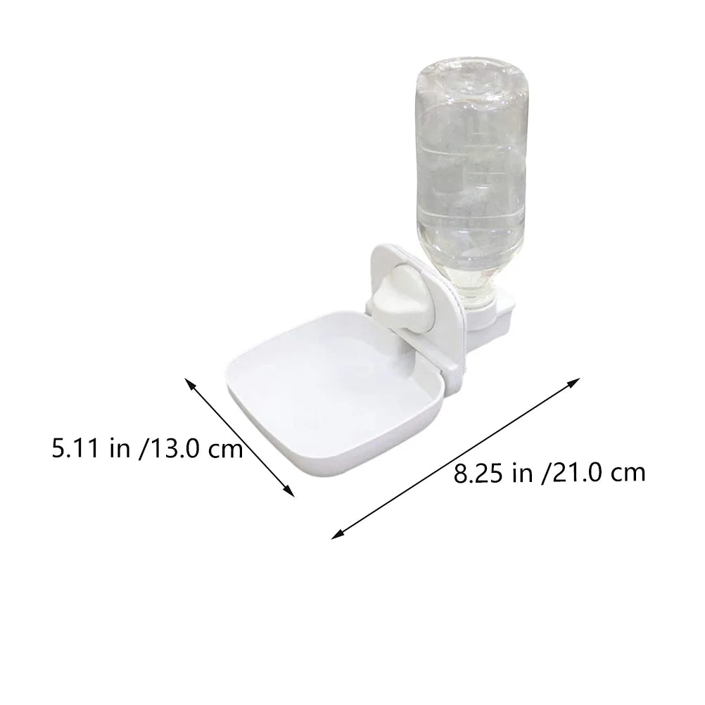 Comedero automático de agua para conejos: dispensador antifugas con recipiente de plástico desmontable 